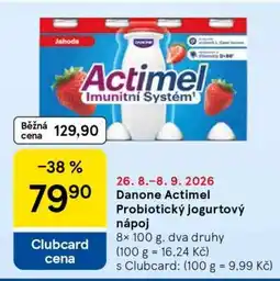 Tesco Danone Actimel Probiotický jogurtový nápoj nabídka