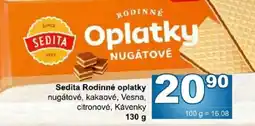 Jip Sedita rodinné oplatky nugátové nabídka
