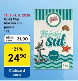Tesco Gold Plus Mořská sůl jemná nabídka