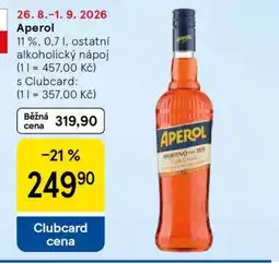 Tesco Aperol nabídka