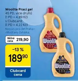 Tesco Woolite prací gel nabídka