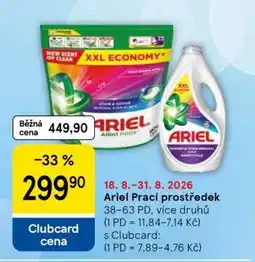 Tesco Ariel prací prostředek nabídka