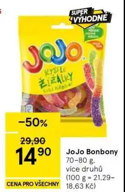 Tesco JOJO bonbony nabídka