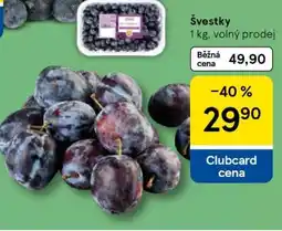 Tesco Švestky nabídka