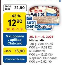 Tesco Müller Mix nabídka