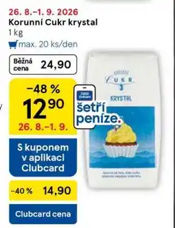 Tesco Korunní Cukr krystal nabídka