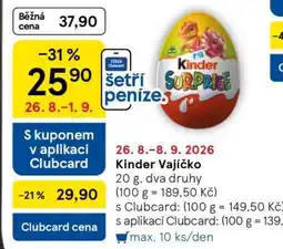 Tesco Kinder vajíčko nabídka
