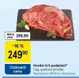 Tesco Hovězí krk podplečí nabídka
