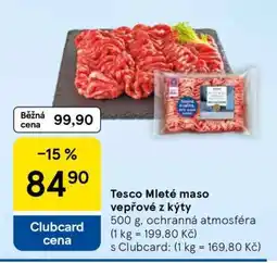 Tesco Tesco mleté maso vepřové z kýty nabídka