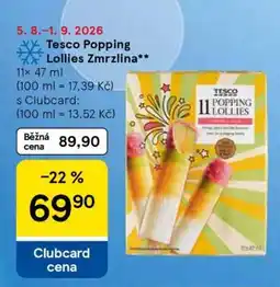 Tesco Tesco Popping Lollies Zmrzlina nabídka