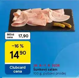 Tesco Šunkový salám nabídka