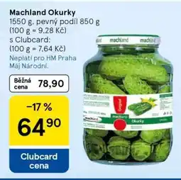 Tesco MACHLAND Okurky nabídka