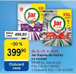 Tesco Jar kapsle do myčky na nádobí nabídka