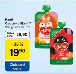 Tesco HAMI Ovocný příkrm nabídka