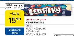 Tesco Orion Lentilky nabídka