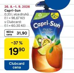 Tesco Capri Sun nabídka