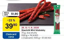 Tesco Stastnik Mini klobásky nabídka