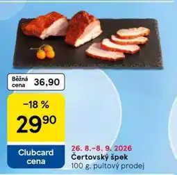 Tesco Čertovský špek nabídka