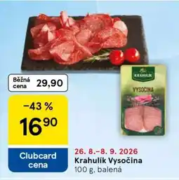Tesco Krahulík VYSOČINA nabídka