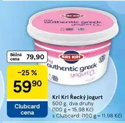 Tesco KRI KRI Řecký jogurt nabídka