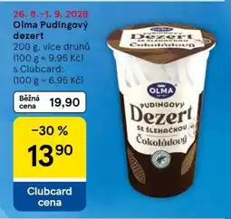 Tesco OLMA Pudingový dezert nabídka