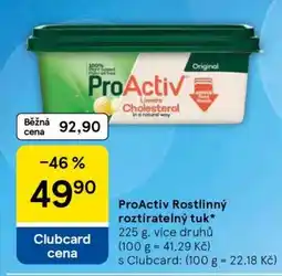 Tesco ProActiv Rostlinný roztíratelný tuk nabídka
