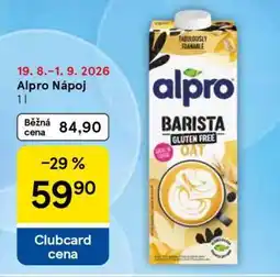 Tesco Alpro nápoj nabídka