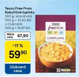 Tesco Tesco Free From Kukuřičné lupínky nabídka