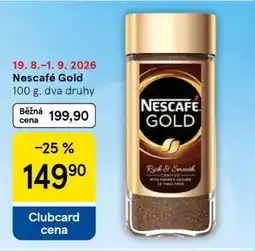 Tesco Nescafé Gold nabídka