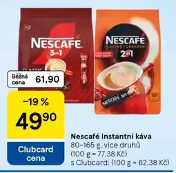 Tesco NESCAFÉ Instantní káva nabídka