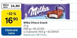 Tesco Milka Choco Snack nabídka