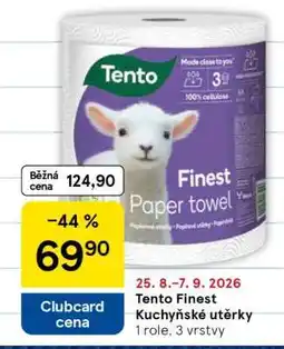 Tesco Tento Finest Kuchyňské utěrky nabídka