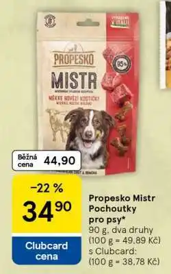Tesco Propesko Mistr Pochoutky pro psy nabídka