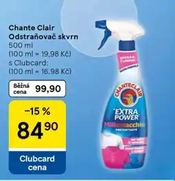 Tesco Chante Clair Odstraňovač skvrn nabídka