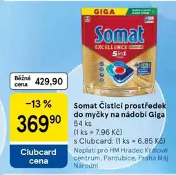 Tesco Somat Čisticí prostředek do myčky na nádobí Giga nabídka