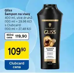 Tesco Gliss Šampon na vlasy nabídka