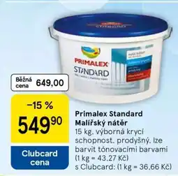 Tesco Primalex Standard Malířský nátěr nabídka