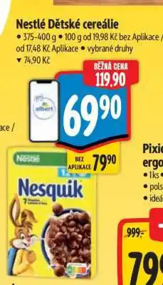 Albert Nestlé Dětské cereálie nabídka