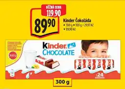 Albert Kinder čokoláda nabídka
