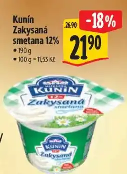 Albert Kunín Zakysaná smetana 12 nabídka