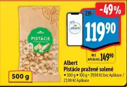 Albert Albert Pistácie pražené solené nabídka