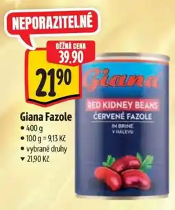 Albert Giana fazole nabídka