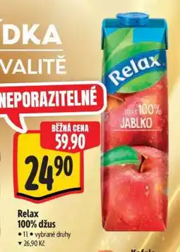 Albert Relax 100% džus nabídka