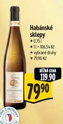 Albert Habánské sklepy nabídka