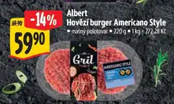 Albert Albert Hovězí burger Americano Style nabídka