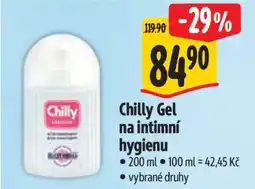Albert Chilly Gel na intimní hygienu nabídka