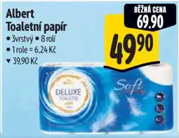 Albert Albert Toaletní papír nabídka