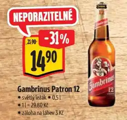 Albert Gambrinus Patron 12 nabídka