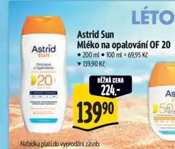 Albert Astrid Sun Mléko na opalování OF 20 nabídka