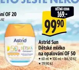 Albert Astrid Sun dětské mléko na opalování OF 50 nabídka